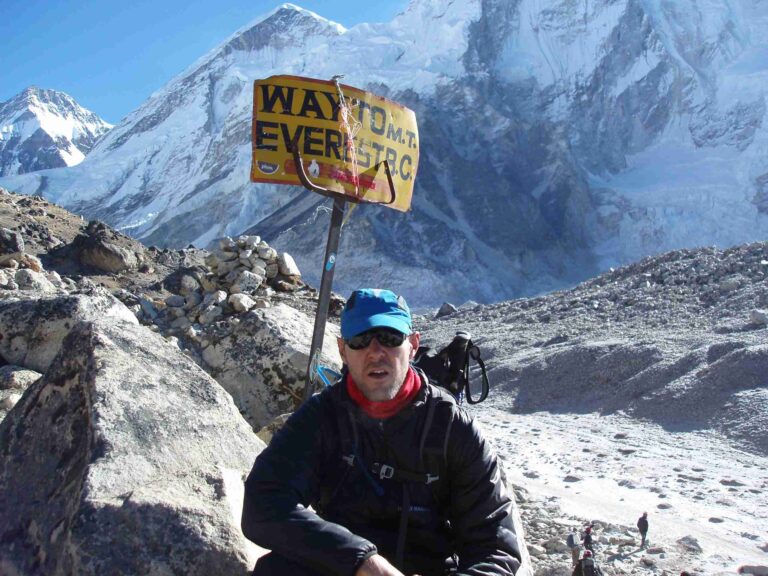 Jason Black climbing on the Mt. Everest