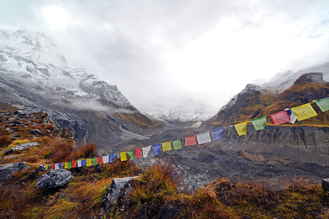 Storm in the Annapurna Base Camp