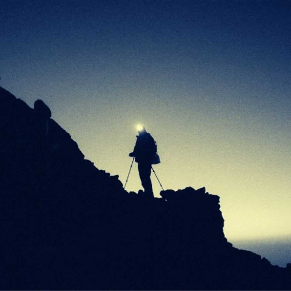 Night climb leadership test Carrauntoohil Ireland National 4 Peaks Challenge darkness