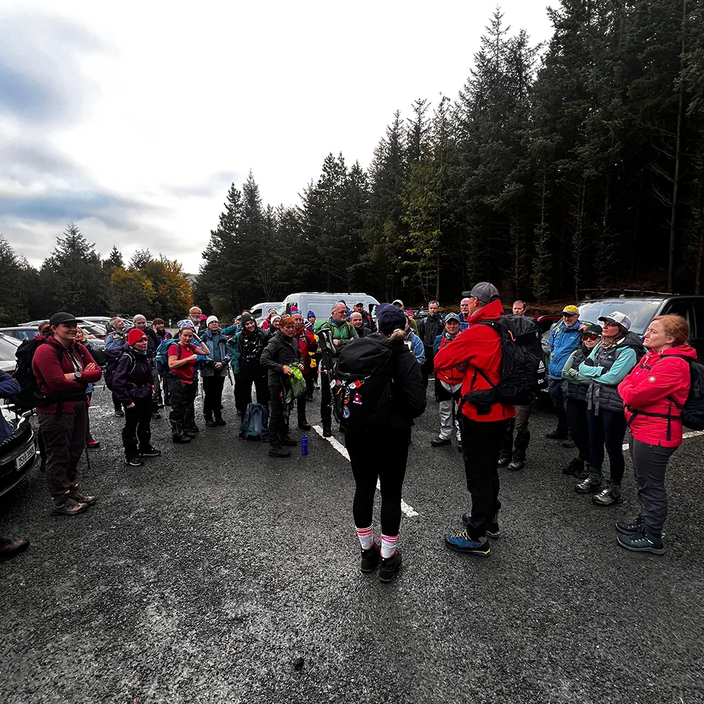 Jason Black leading corporate expedition team on Irish mountain challenge