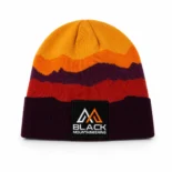 Black mountaineering Woollen Beanie hat (2)