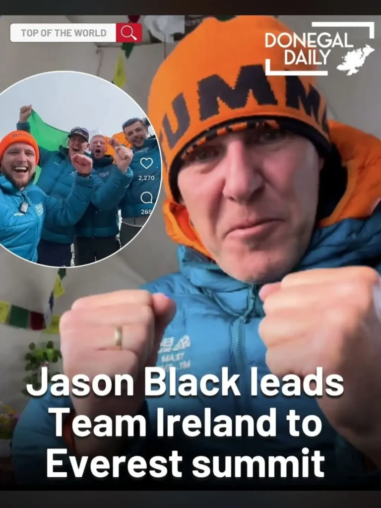 Jason Black expedition leader mountaineer Everest and K2 summiteer leading Team Ireland 2026