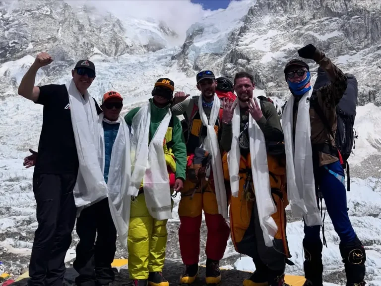 Team Ireland on the summit of Mount Everest 8849m May 2026 led by Jason Black