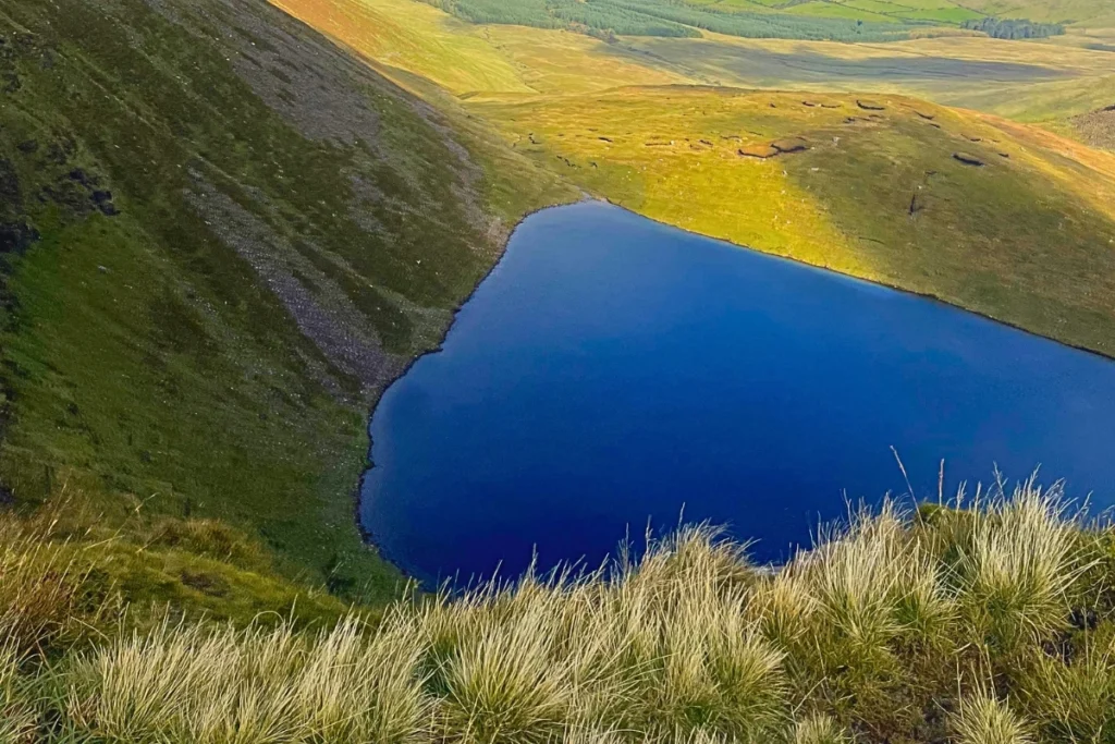 Glacier-carved Coumshingaun Lough in the Comeragh Mountains, County Waterford